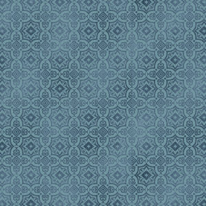 Geo Tile 1428 – 52 Medium Blue | European Textiles