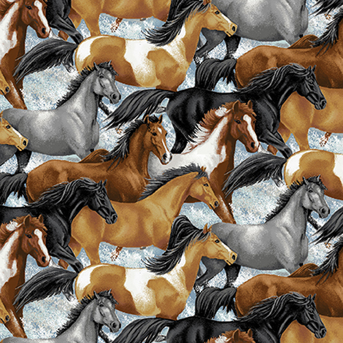 horse whisperer fabric by Kathleen Hill for Studio E fabrics