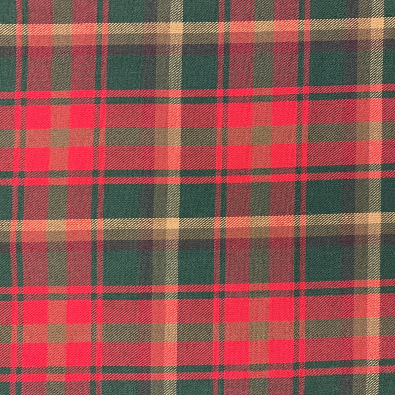 Maple Leaf Tartan Fabric