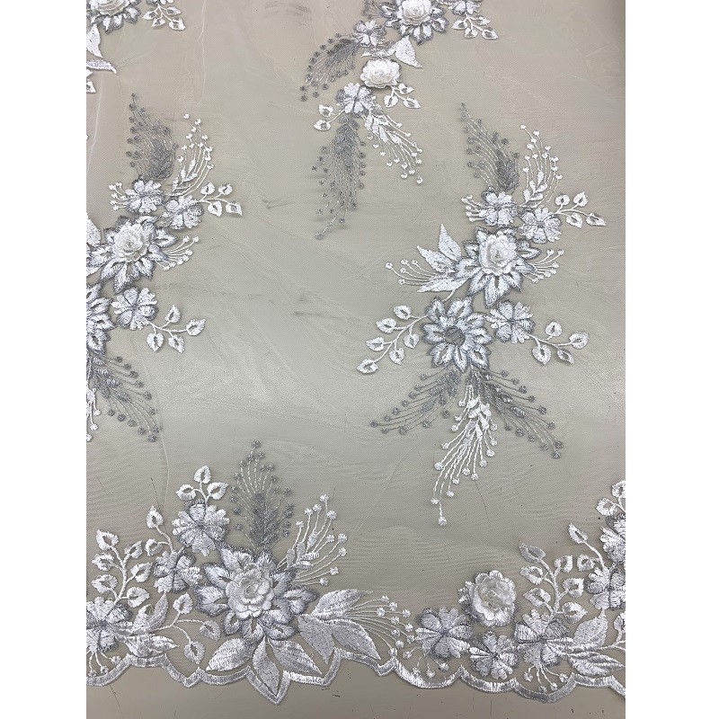 Samantha Lace Tulle - Ivory