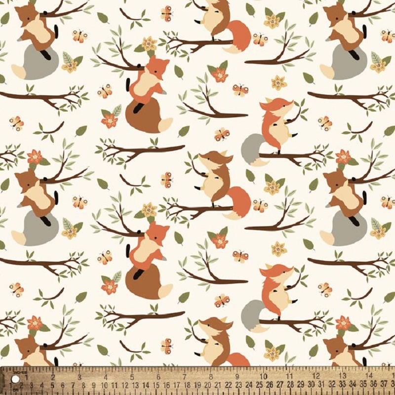 Climbing Foxes Flannel DX-2625-4F-1