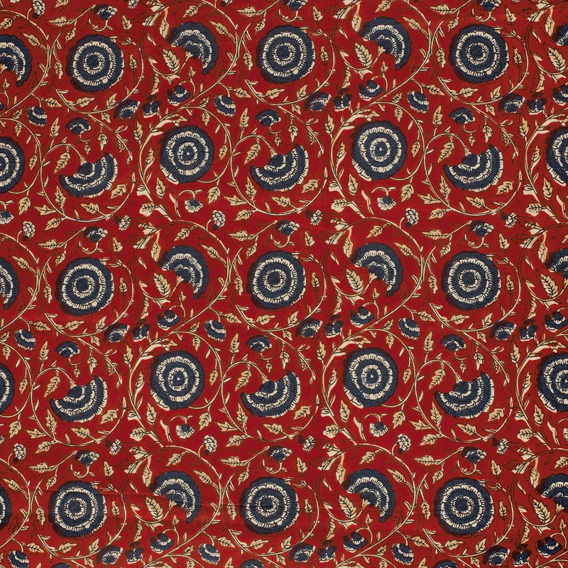 Cotton Voile Flowers 23379 - 015 Red