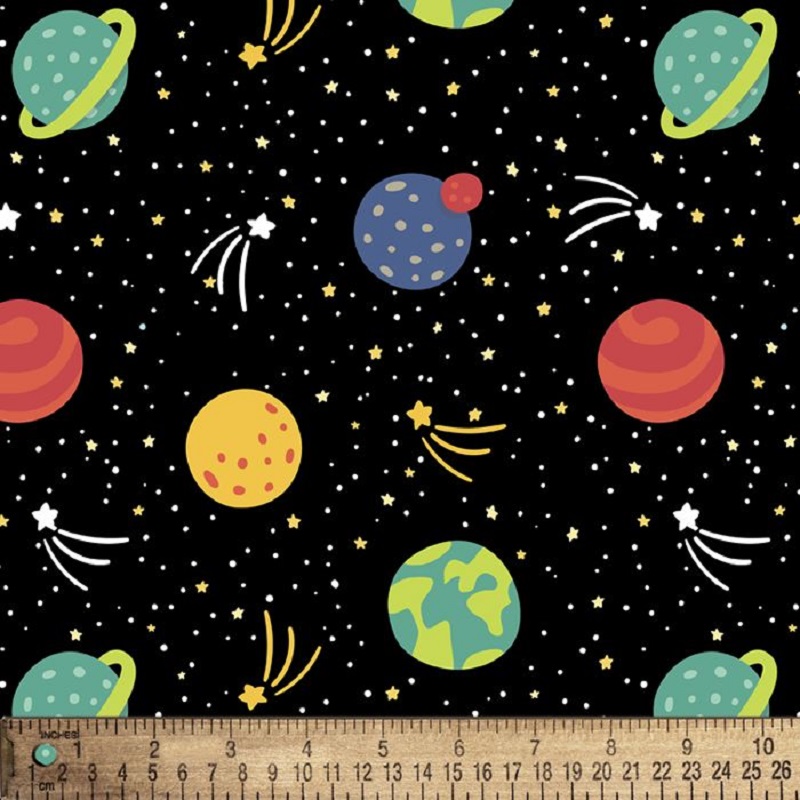 Planets and Stars Flannel DX-2556-4F-2