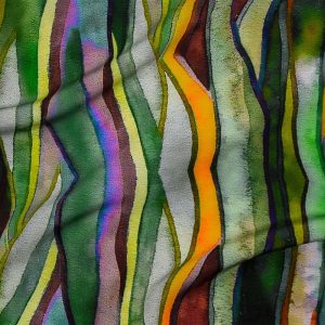Digital Picasso Poplin Print 46152 - 03 Olive