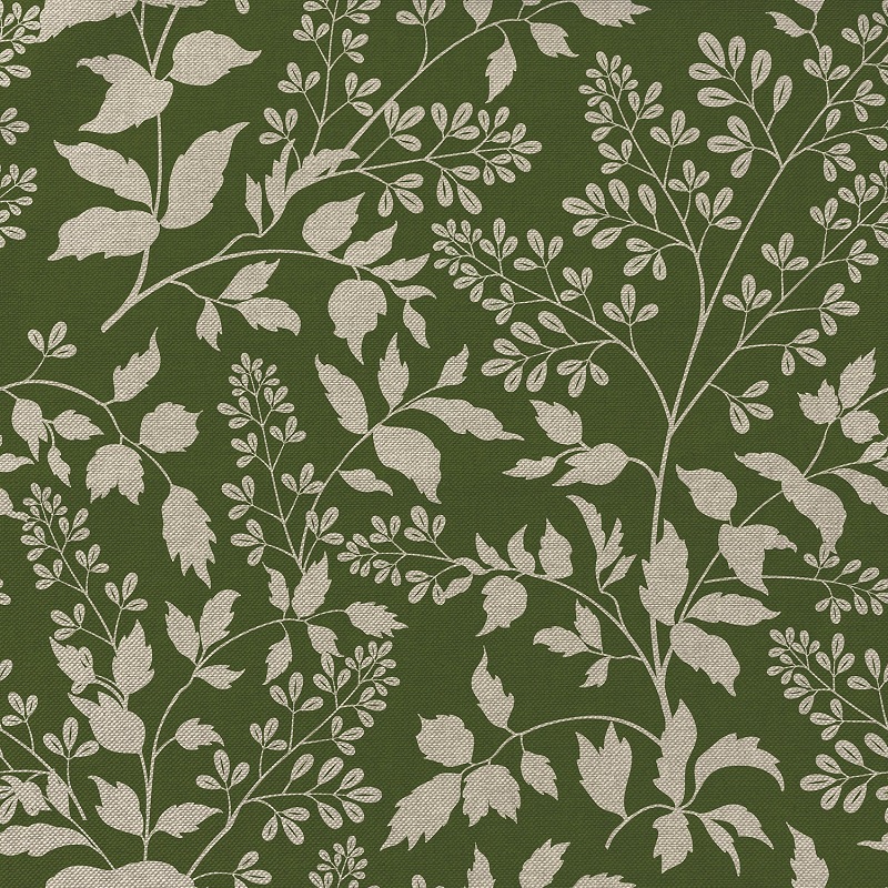Linen Look Leaves 1934 - 025 Green