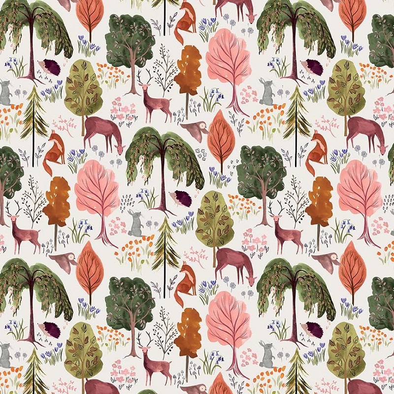 Floral Forest DFN3432 - Egret