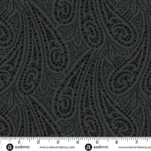 Grand Paisley A-5866-K - Obsidian