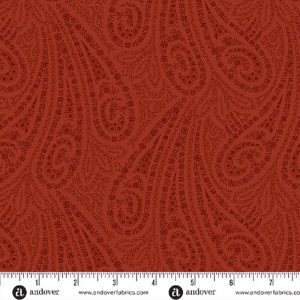 Grand Paisley A-5866-R - Crimson