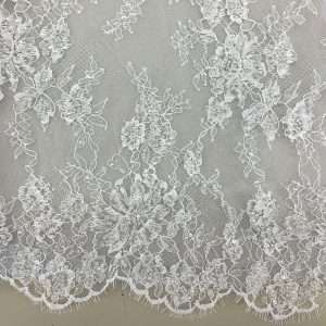 Beaded Chantilly Lace W6327B - Ivory