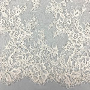 Corded Chantilly Lace W2243C - Ivory