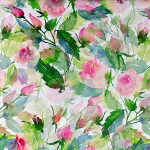 Palma Digital Print 47045 - 01 Green Fuchsia