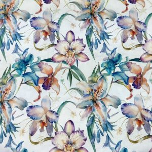 Poppy Poplin Digital Print 47051 - 01 White Multi