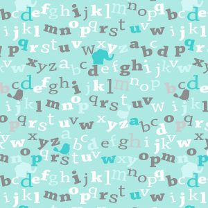 Comfy Flannel Letters 12438 - Turquoise